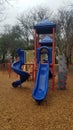 Children`s slide in playground Royalty Free Stock Photo