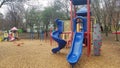 Children`s slide in playground Royalty Free Stock Photo