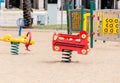 Children's slides and playgrounds. PlayGround Park Royalty Free Stock Photo