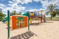 Children's slides and playgrounds. PlayGround Park Royalty Free Stock Photo