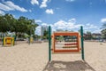 Children's slides and playgrounds. PlayGround Park Royalty Free Stock Photo