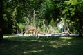 Children\'s sports and playground in the recreation area of Berliners. Berlin, Germany