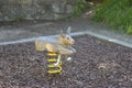 Children`s swing with animal shape Royalty Free Stock Photo