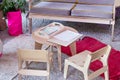 Children's table and chairs Royalty Free Stock Photo