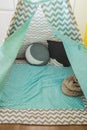 Children`s Teepee tent, play tent for children, scandanavian design