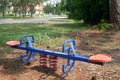 Children's Teeter Totter Royalty Free Stock Photo