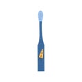 Children\'s toothbrush in space style. Vector illustration in flat style Royalty Free Stock Photo