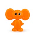 Children`s toy Cheburashka on a white background