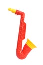 Children`s toy saxophone Royalty Free Stock Photo