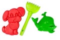 Children`s toys plastic molds for sand Royalty Free Stock Photo