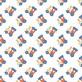 Children`s train pattern. Illustration for texture, textiles and creative design