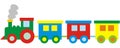 Children`s train, vector icon, pushover Royalty Free Stock Photo