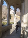 Child at Sacro Monte of Varese, Varese, Lombardy Italy Royalty Free Stock Photo