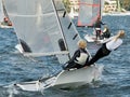 Children sailing activities at Belmont 16ft sailing Club . Lake