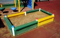 Children sandbox in the courtyard Royalty Free Stock Photo