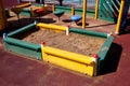 Children sandbox in the courtyard Royalty Free Stock Photo