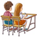 Children at school Royalty Free Stock Photo