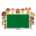 Children with schoolboard