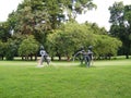 Children sculpture in a park