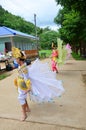 Children of Shan them show kinnari dance for traveler