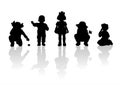 Children silhouettes - 4