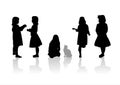 Children silhouettes 9