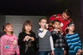 Children sing in karaoke Royalty Free Stock Photo