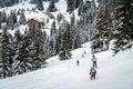 Children skiing in Switzerland