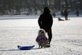 Children sledding