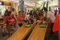 The children sliding board game in the SHENZHEN Tai Koo Shing Commercial Center