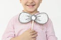 Children Smiling Playing Bow Tie Concept Royalty Free Stock Photo