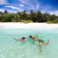 Children snorkeling Royalty Free Stock Photo