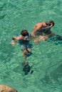 Children snorkeling Royalty Free Stock Photo