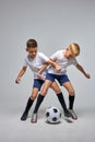 children soccer team on training Royalty Free Stock Photo