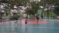 the children spent the afternoon barefoot playing soccer