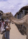 Children at a street market in Keren, Eritrea