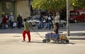 Children on the street in Shkoder. Albania