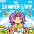 Children Summer camp series Royalty Free Stock Photo