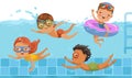 Children swimming