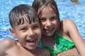 Children in the swimming pool Royalty Free Stock Photo