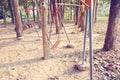 Children swing,playground in the park Royalty Free Stock Photo