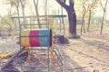 Children swing,playground in the park Royalty Free Stock Photo