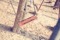 Children swing,playground in the park Royalty Free Stock Photo