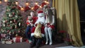Children taken away from Santa`s bag with gifts