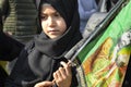 Children takes part in an Ashura ceremony