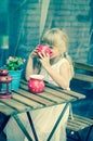 Children tea party Royalty Free Stock Photo