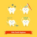 Children teeth care and hygiene