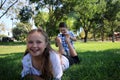 Children with their feet in the air/ being tickled Royalty Free Stock Photo