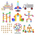 Children toy construction Royalty Free Stock Photo