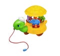 Children toy, rumbling rolling turtle Royalty Free Stock Photo
